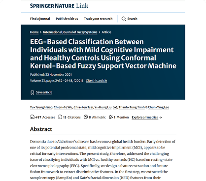 International Journal of Fuzzy Systems Paper