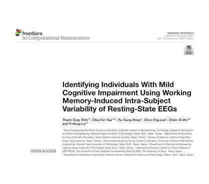 Frontiers in Computational Neuroscience Paper